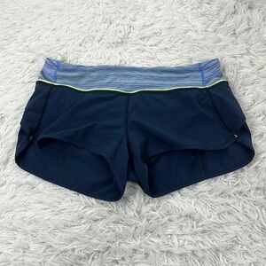 Lululemon Run: Speed Short *4-way Stretch Inkwell / Space Dye Twist Lullaby Ray